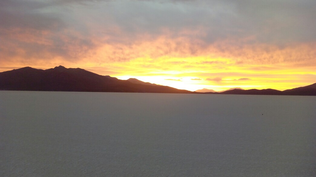 Uyuni Salar couché de soleil